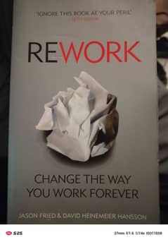 Rework by Jason Fried and David Hanssen