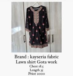 Kayseria heavy lawn shirt