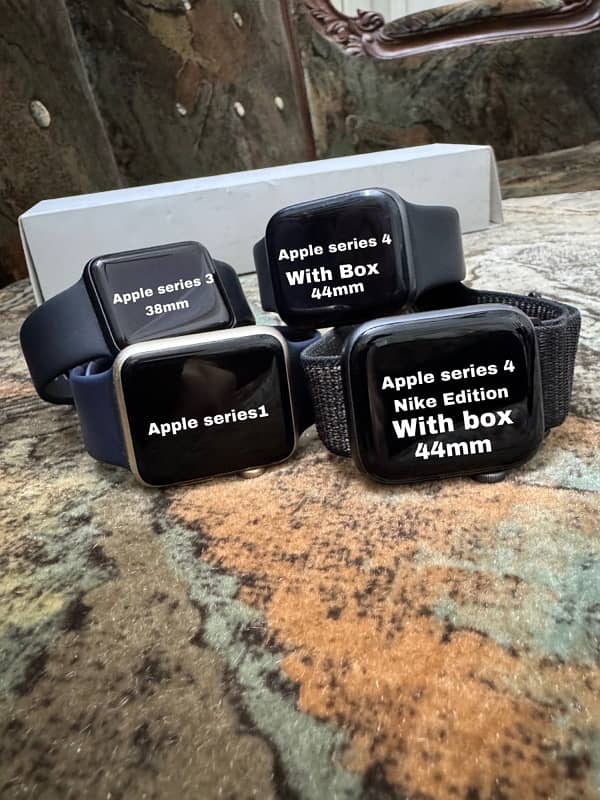 Original Apple Series 1,3 & two Series 4 0