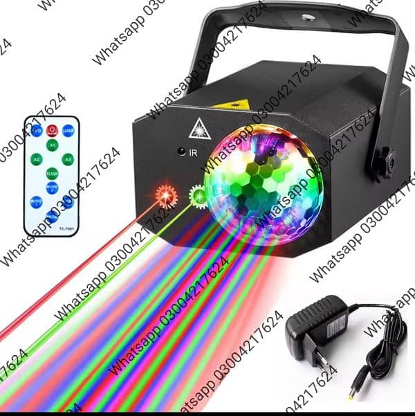 Party Lights Dj Disco Ball wall Light Pattern Projector Sound Act 0