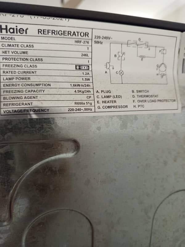 Fridge Hier HRF-276 1