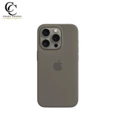 Natural Titanium Silicone Case For iphone 11 To 16 pro max