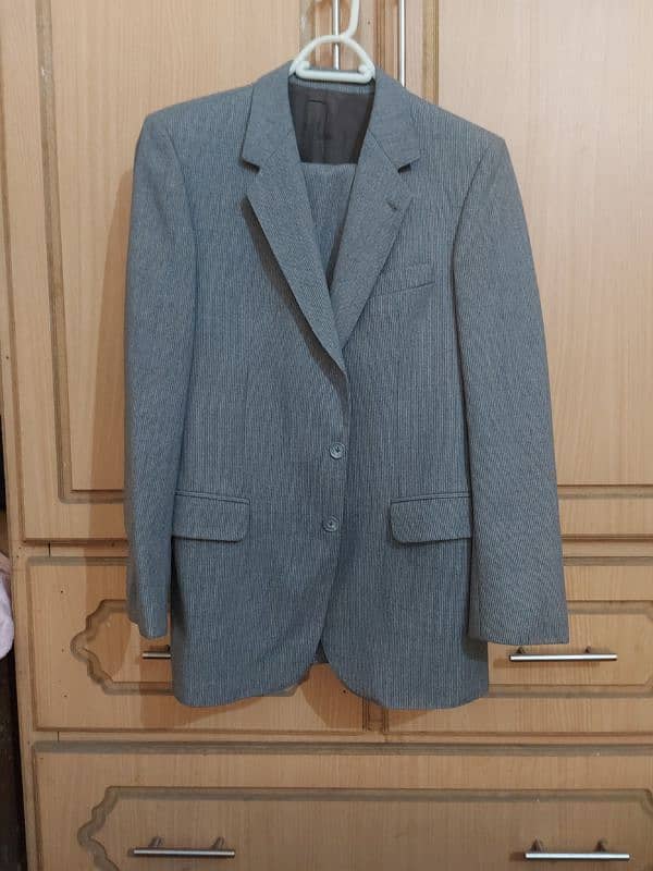 2 Piece Mens Grey Suit 38/40 0