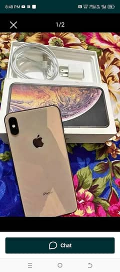 Apple iphone XS max with box contact Whatsapp 0323,075,73,24