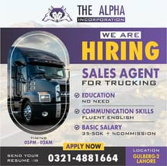 sales agent for trucking company