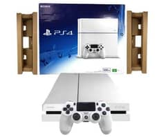 PS4 White with Box, Controllers, Cds