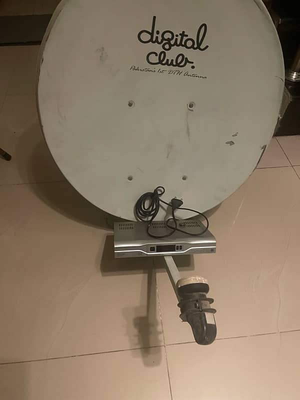 ZENEGA DISH TV BOX AND DISH ANTENNA WITH LNB 4