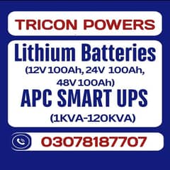 Lithium Battery 48v 12v 24v 100Ah 150Ah 300Ah Brand New With Warranty