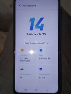 vivo y22 in 4+4/64