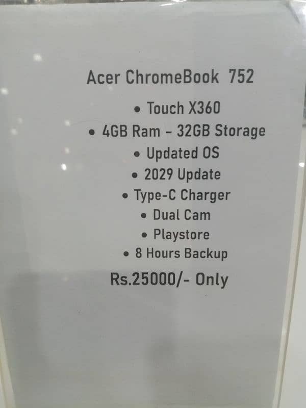 Acer chromeBook 752  4gb / 32gb 3