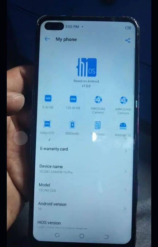 Tecno 16 pro 0