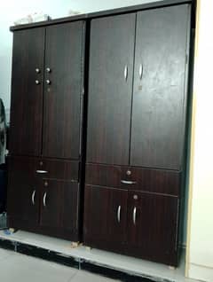 2 wooden almirah (urgent sale before Eid)