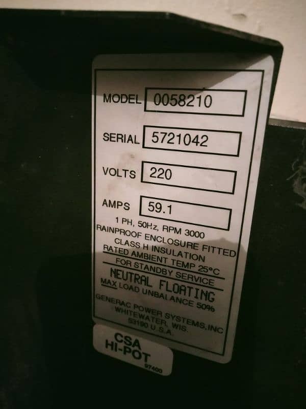 13-kva Single phase Generic-USA Gas genset for sale 4
