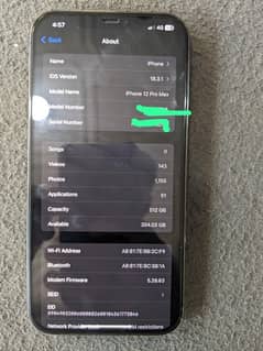 iphone 12 Pro Max 512 GB