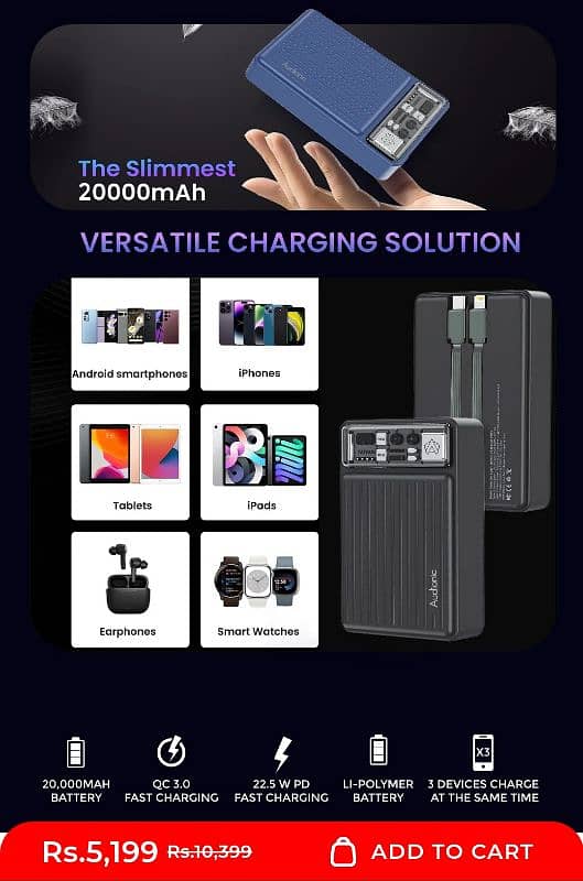 AUDIONIC POWER BANK SPARK PRO S220 3