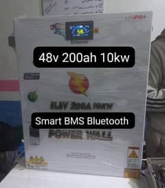 Lithium Battery 48v 200ah 10kw power wall with Smart BMS Bluetooth