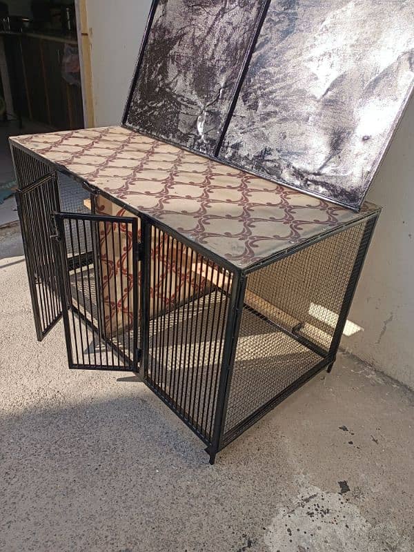 heavy metal birds cage with fiber sheet whatsapp only 4