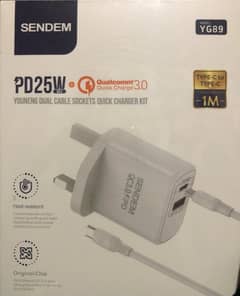 Sendem 25w origional charger fast charger c type