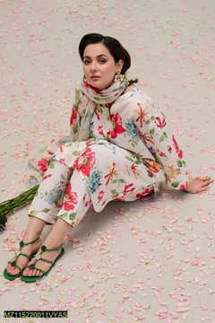 *Product Name*: 3 Pcs Women's Unstitched Lawn Digital Print Suit