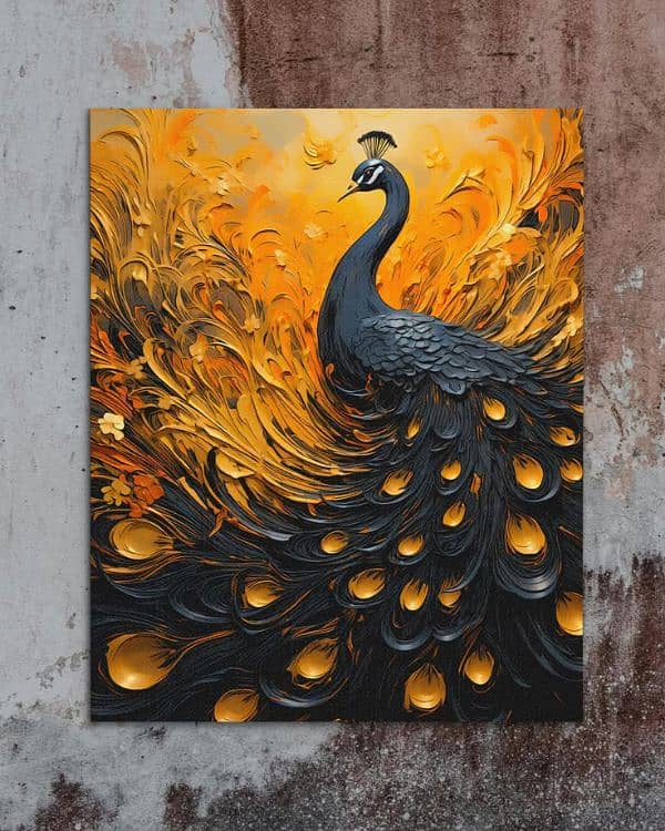 peacock painting 0