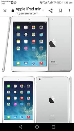 Apple  I pad Mini2.7. 9 inches display . 16 gb memory.