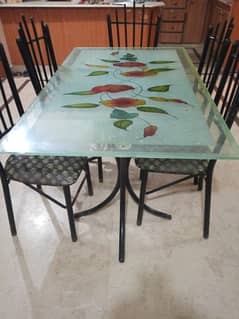 Dining table with 6 chairs