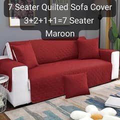 7 Seater Cotton Quilted Sofa Covers