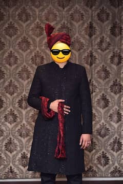 Sherwani Black Color