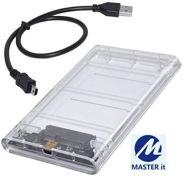 Portable HDD Case 3.0 Sata to Usb Transparent 1