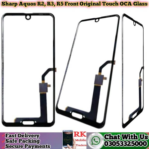 Sharp R5, R3, R2 Touch, Penal, Back Glass, Battery All Accessories 13
