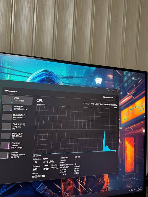 INTEL I5 10400F AND B460M PRO AUROS MOBO GAMING PC 2
