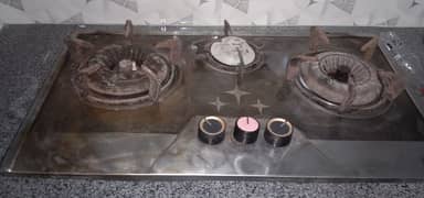 3 burner stove