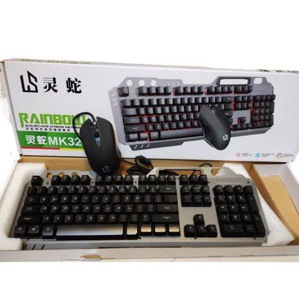 MK320Rgb Backlight Light Keyboard and Mouse 3