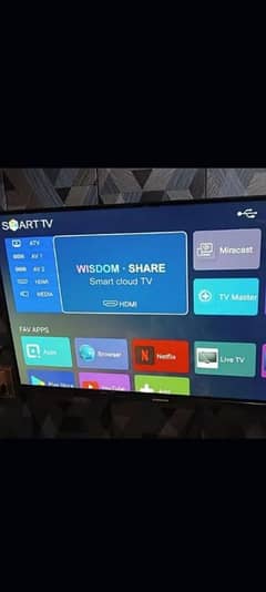 32" Android led Tv full hd YouTube Netflix mobile Shering