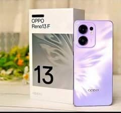 Oppo reno 13f 8+8 256 just open box only camera 32f & 50b