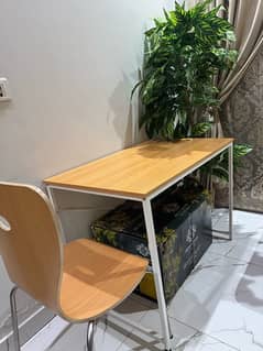 Study Table & Chair Set / Office Table Made of MDF in 9/10