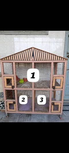 Heavy wooden Hen Cage