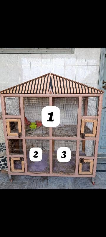 Heavy wooden Hen Cage 0