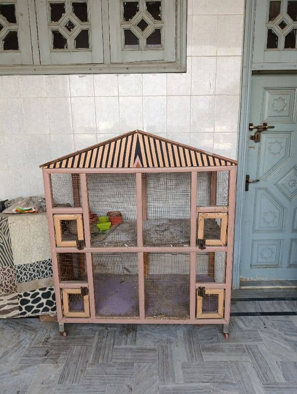 Heavy wooden Hen Cage 1