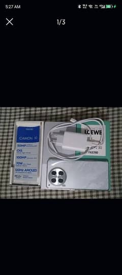 Tecno Camon 30 8+8/256 With Full box and 10 months warranty