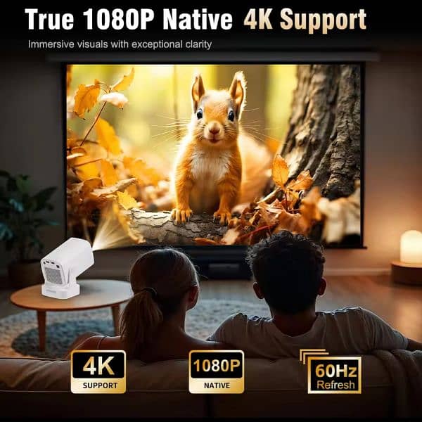 5.5 SALE 60% Off New HY310 Projector 4kFull Hd Auto Focus 1080P 4
