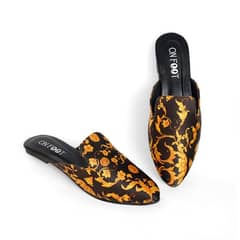 womans fabric fancy mules free delivery