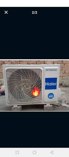 Haier AC DC inverter 1.5 ton heat and cool