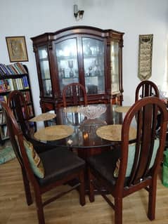 6 seater wooden dinning