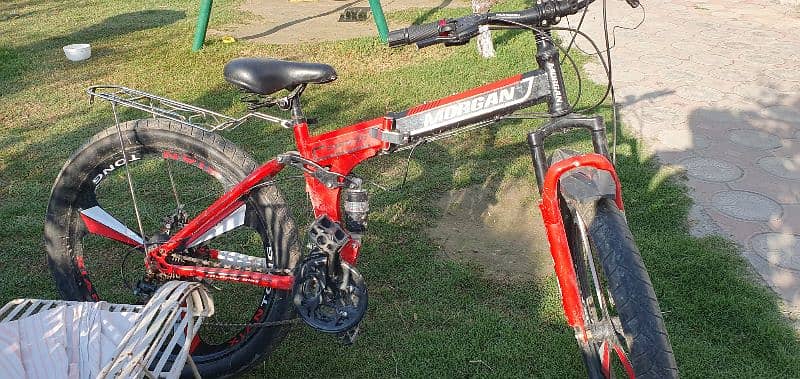 morgan foldable bike in new condition just 20 days used 0