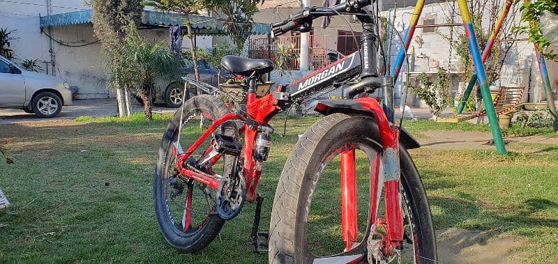 morgan foldable bike in new condition just 20 days used 1