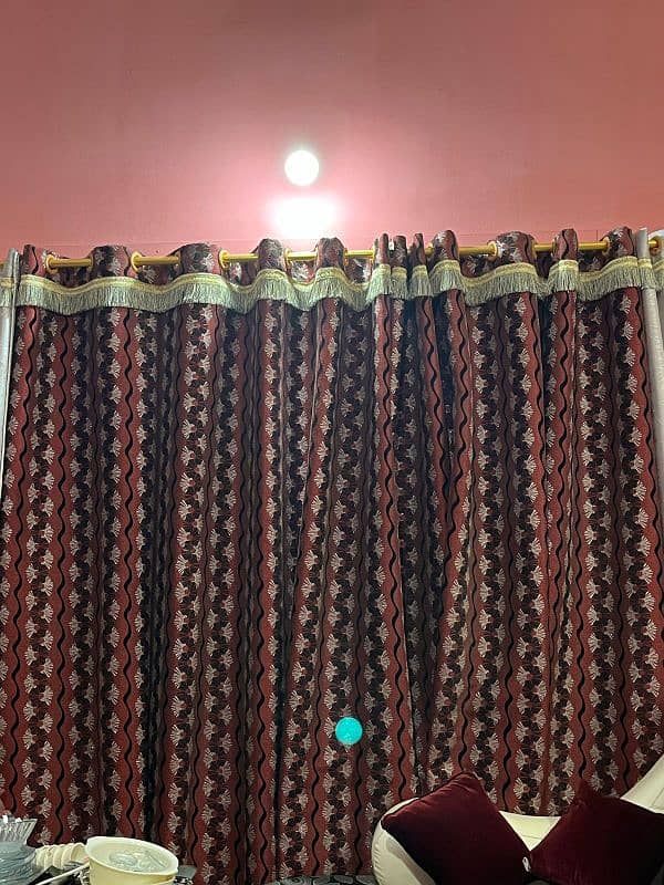 5seater sofa set and curtains 0