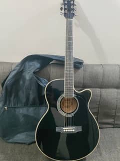 Branded Acoustic guitar with bag and picks