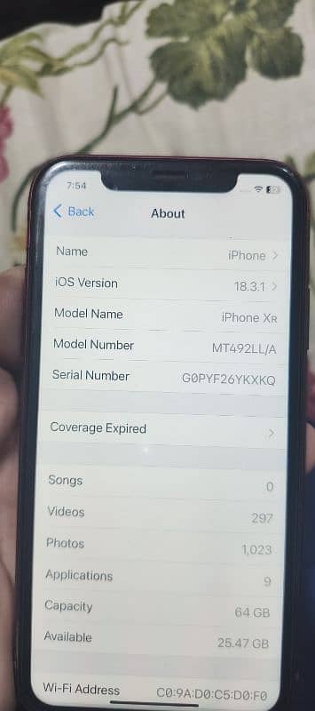 Iphone XR Jv 64 gb mint 7