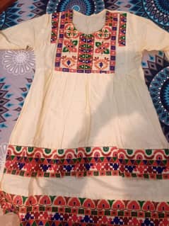 Beautiful Hand-Embroidered  Dress | Traditional Embroidery Suit